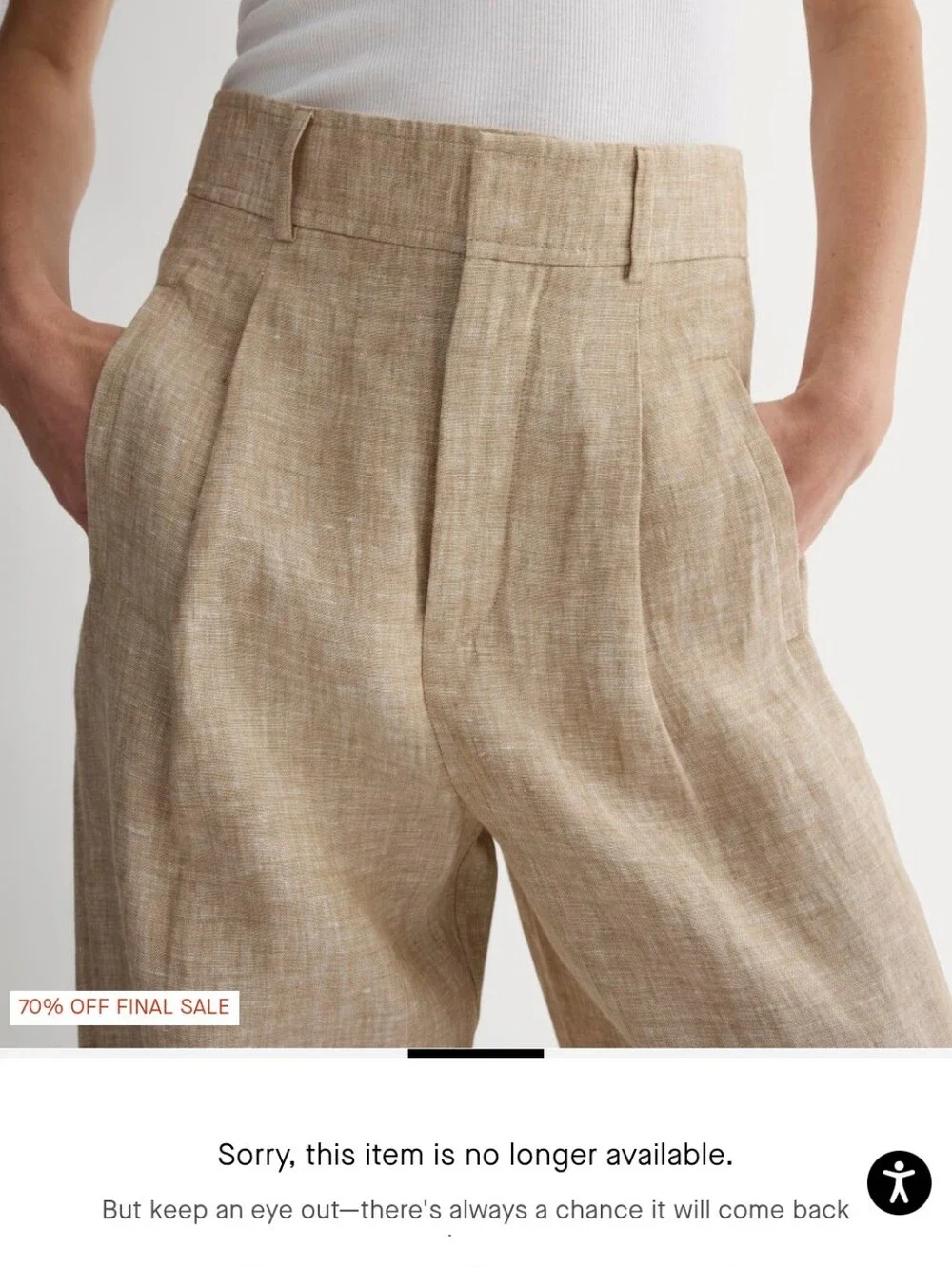 Everlane The Linen Way-High® Drape Pant BLACK
